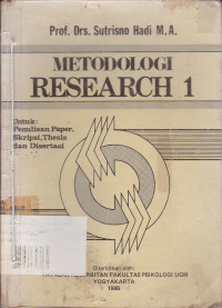 Metodologi Research Jilid.1