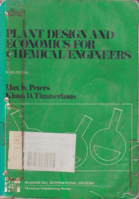 Plant Design and Economics for Chemical Engineers Third Edition
