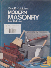 Modern Masonry : Brick, Block, Stone