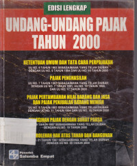 Undang-Undang Pajak Tahun 2000
