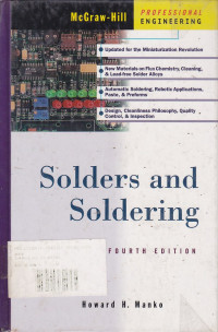 Solders and Soldering: Materials, Design, Production and Analysis for Reliable Bonding Ed.4