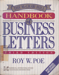 The McGraw-Hill Handbook Of Business Letters Third Edition