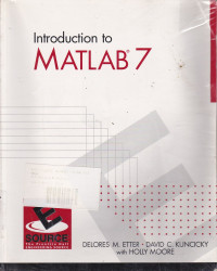 Introduction MATLAB 7