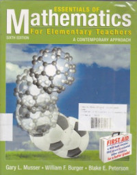 Essentials Of Mathematics For Elementary Teachers: A contemporary Approach Sixth Edition
