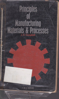 Principles Of Manufacturing Materials & Processes