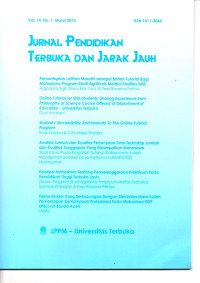 Jurnal Pendidikan Terbuka Dan Jarak Jauh Vol.14