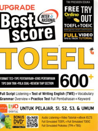 Upgrade Best Score TOEFL 600+