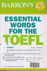 Essential Words For The TOEFL Ed.6