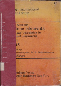 Machine Elements: Design and Calculation in Mechanical Engineering Volume.2