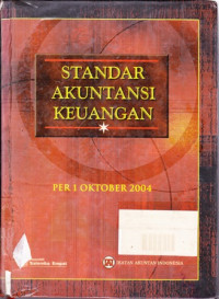 Standar akuntansi keuangan per 1 oktober 2004