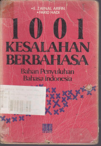 1001 Kesalahan Berbahasa Bahan Penyuluhan Bahasa Indonesia