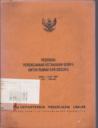 Pedoman Perencanaan Ketahanan Gempa Untuk Rumah dan Gedung