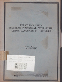 Peraturan Umum Instalasi Penangkal Petir Untuk Bangunan di Indonesia