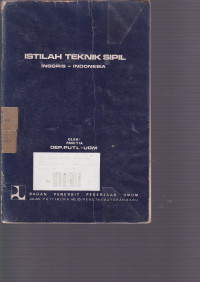 Istilah Teknik Sipil: Inggris-Indonesia