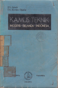 Kamus Teknik : Inggris-Belanda-Indonesia