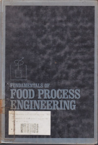 Fundamentals Of Food Process Engineering