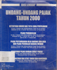 Undang-Undang Pajak Tahun 2000