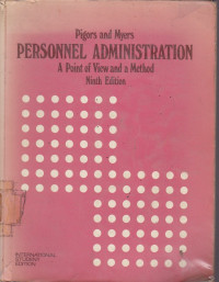 Personnel Administration (A Point of View and a Method)