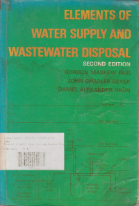 Elements Of Water Supply And Wastewater Disposal