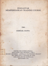 Pengantar Mempersiapkan Training Course