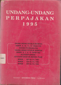 Undang-Undang Perpajakan 1995