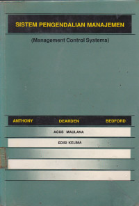 Sistem Pengendalian Manajemen ( Management Control Systems)