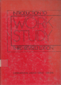 Introduction To Work Study Third (Revised) Edition