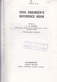 Civil Engineer's Reference Book