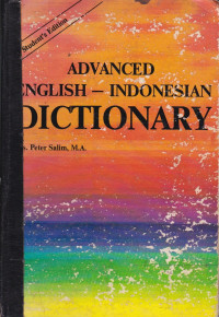 Advanced English-Indonesian Dictionary: Student's Edition