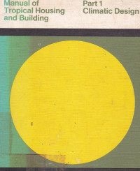Image of Manual of Tropical Housing and Building Part.1 Climatic Design
