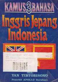 Kamus 3 Bahasa Inggris, Jepang, Indonesia