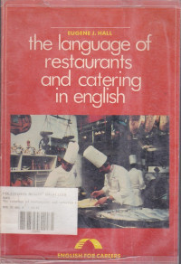 The Language Of Restaurants And Catering In English : English For Careers