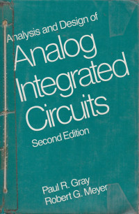 Analysis and Design of Analog Integrated Circuits