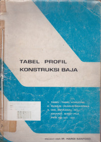 Tabel Profil Konstruksi Baja