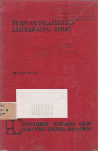 Petunjuk Pelaksanaan Laburan Aspal