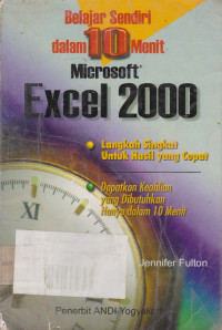 Belajar Sendiri Dalam 10 menit Microsoft Excel 2000