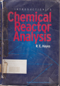 Introduction to Chemical Reactor Analysis