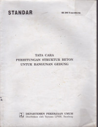 Tata Cara Perhitungan Struktur Beton Untuk Bangunan Gedung