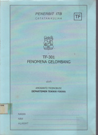 Fenomena Gelombang TF-301 : Catatan Kuliah