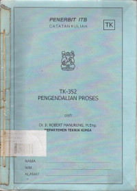 Catatan Kuliah TK-352 Pengendalian Proses