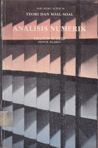 Analisis Numerik: Teori Dan Soal-Soal Seri Buku Schaum