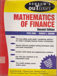 Theory And Problems Of Mathematics Of Finance : Schaums Outline Series Second Edition