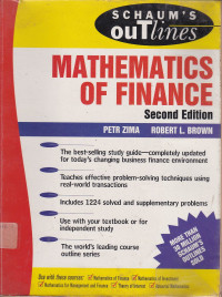 Mathematics Of Finance : Schaums Outlines