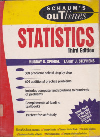 Theory And Problems Of Statistics : Schaums Outline