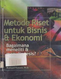 Metode Riset Untuk Bisnis & Ekonomi