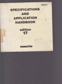Image of Specification And Application Handbook Edition