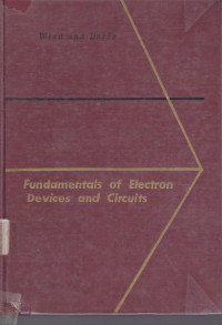 Fundamentals of Electron Device and Circuits.