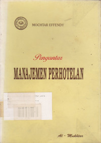 Pengantar Manajemen Perhotelan