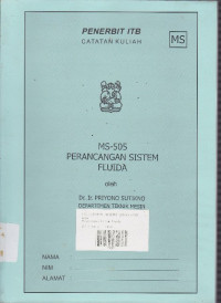 MS - 505 Perancangan Sistem Fluida