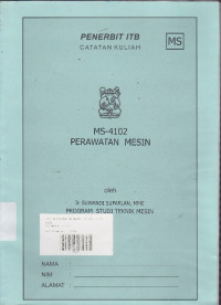 Catatan Kuliah MS - 4102 Perawatn Mesin